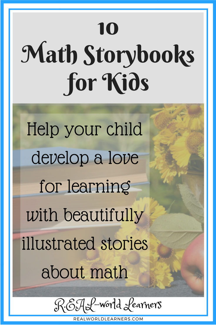 10 math story books for kids -- a list of living books that combine math and literature with a love for learning