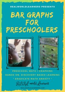 interactive math journal pages for preschoolers and kindergarteners -- taking surveys and making bar graphs