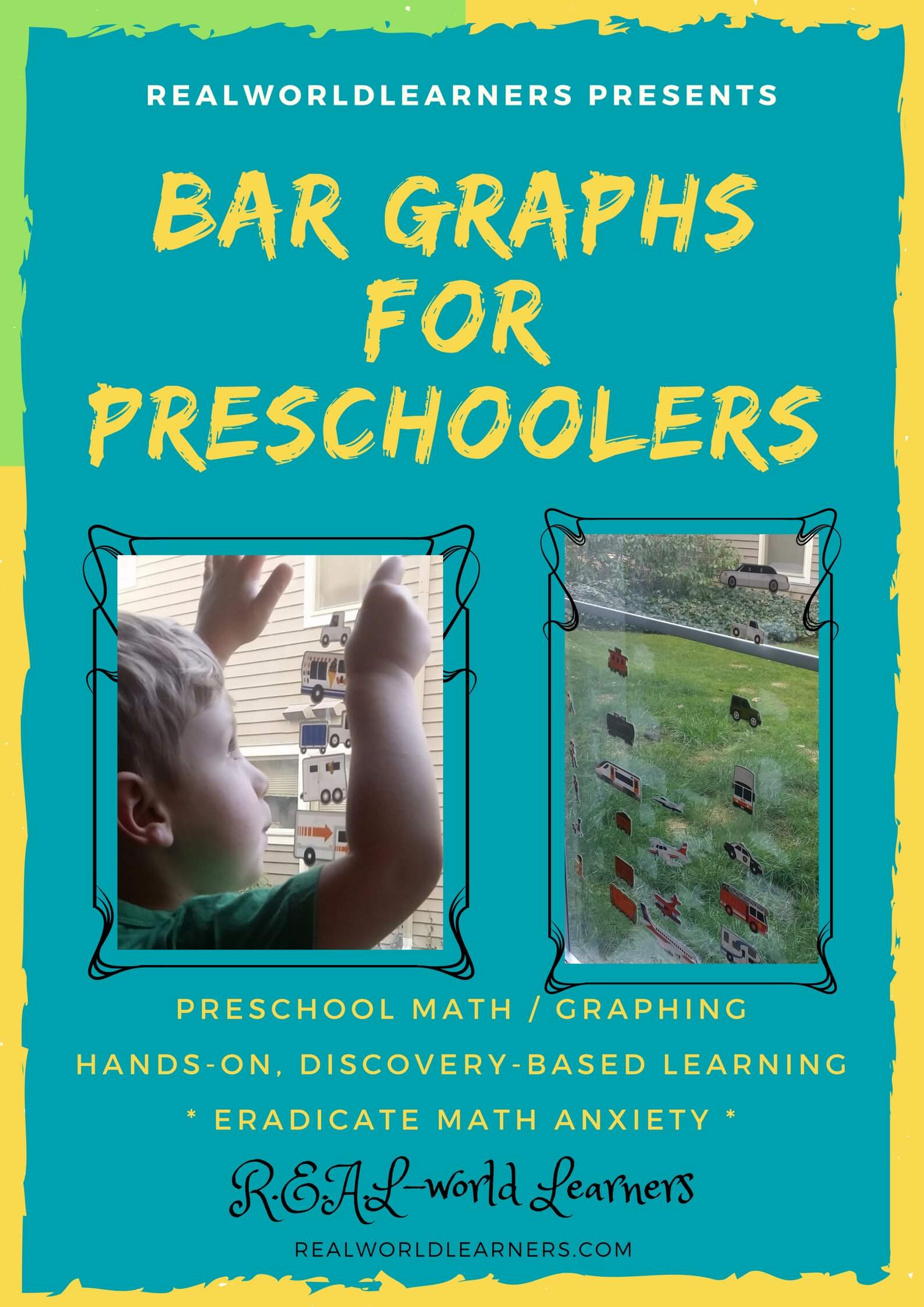 interactive math journal pages for preschoolers and kindergarteners -- taking surveys and making bar graphs