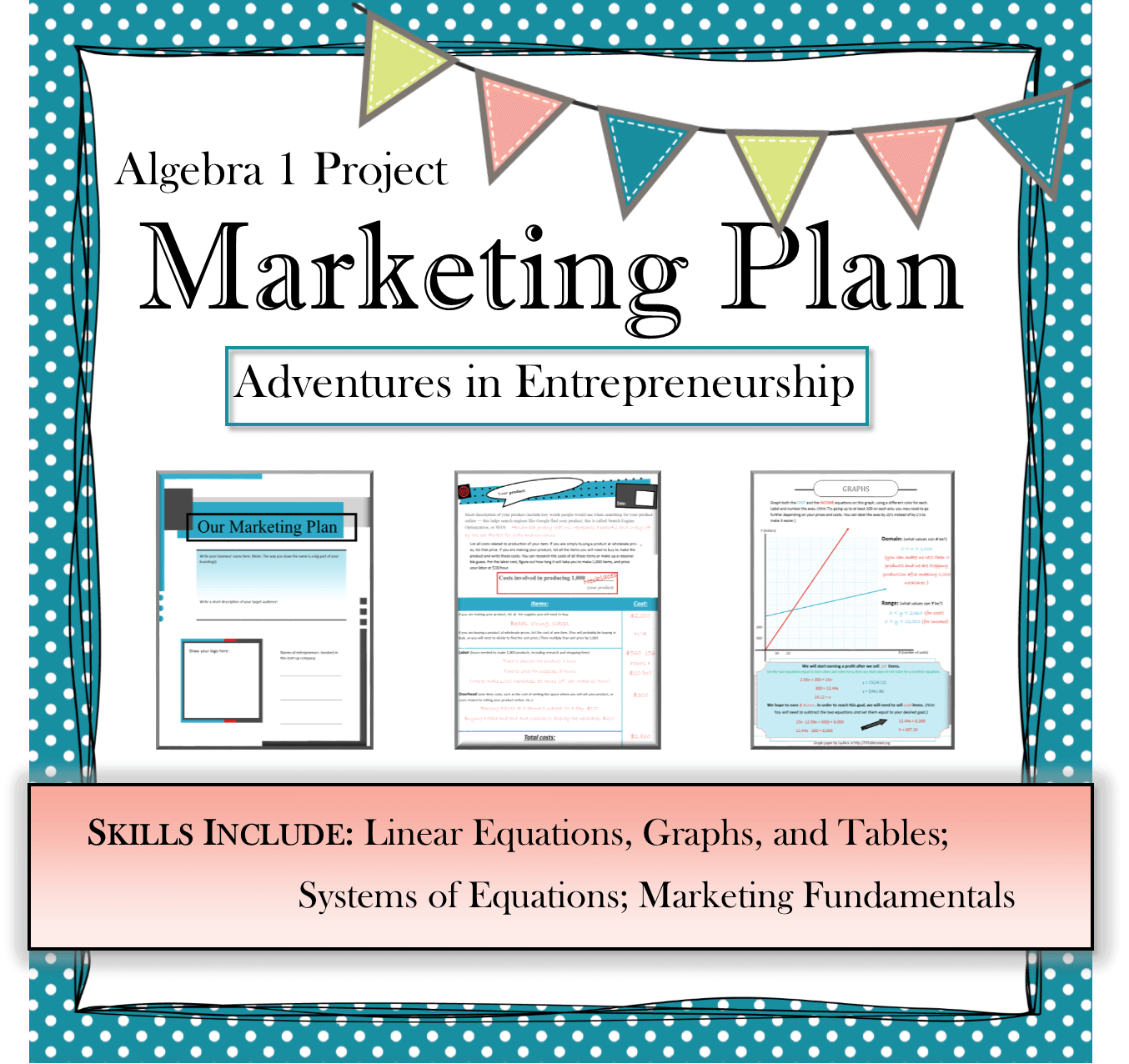 collaborative lesson plan to help students apply algebra to a DIY business plan