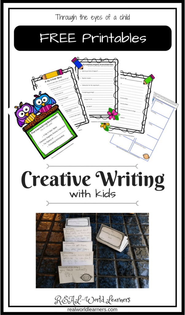 Free printable set of creative writing story templates for kids Pre-K - 2nd grade (and up!). This post is part of a series on helping kids learn to love reading and writing, with several free resources to help your kids enjoy writing for fun!