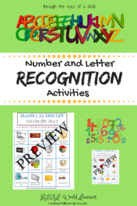 number and letter recognition activities | a scavenger hunt to help preschoolers identify numbers in the world around them (rather than just on a worksheet)