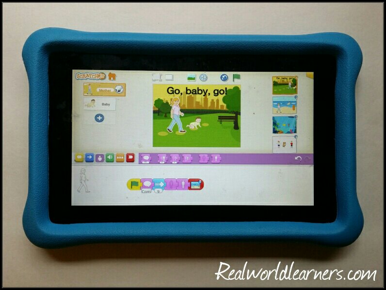 Teaching Kids to Code using Scratch Jr | A review of the website, app, book, and game that help kids enjoy learning fundamental principles of coding