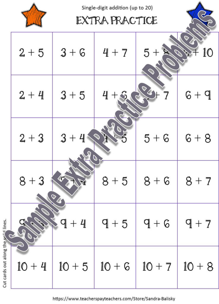 Math game board | Math and Movement | 8 different game boards in the complete set (also sold individually) covering basic addition through double-digit division