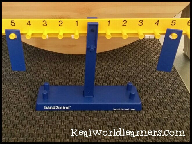 Setting up equations using a balance scale