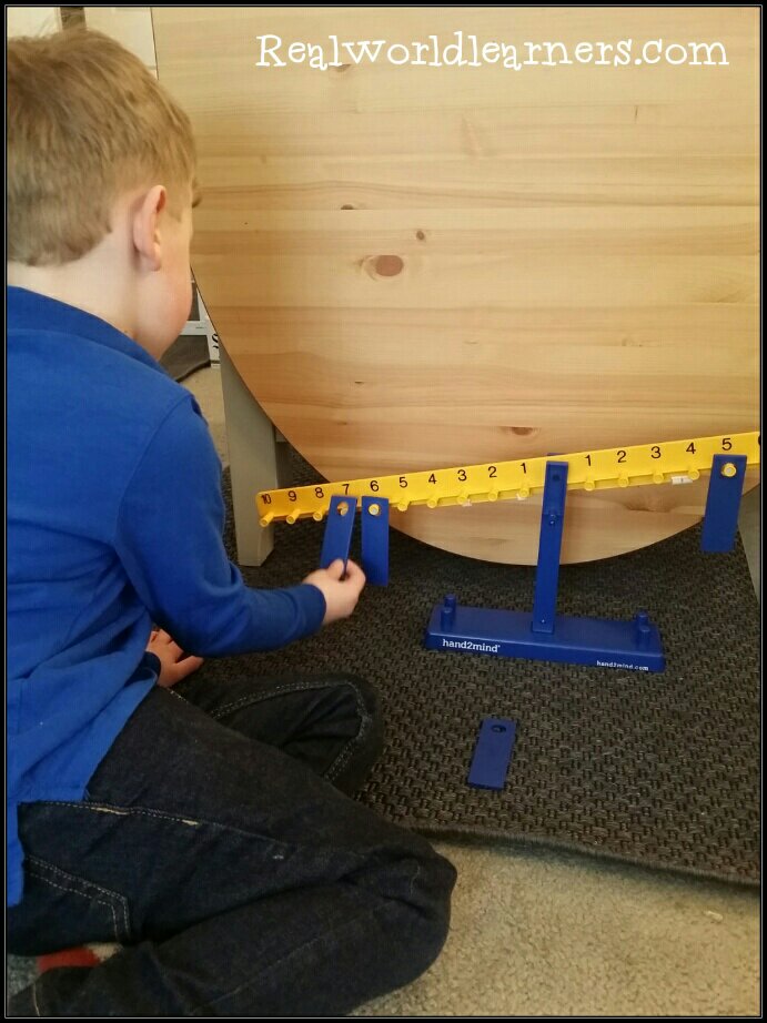 Setting up equations using a balance scale