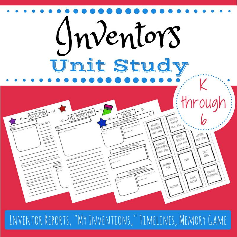 Help kids develop a growth mindset with this unit study on inventors