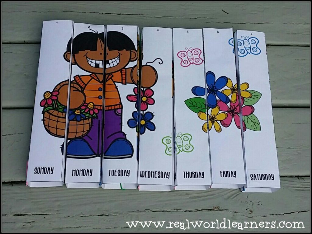 Days of the week - spin a picture