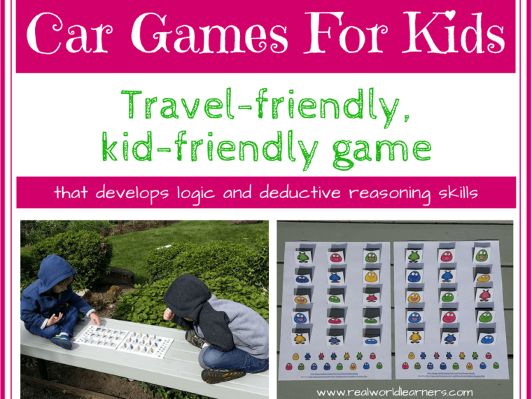 Car Games for Kids - a travel-friendly, kid-friendly game that develops logic and deductive reasoning skills