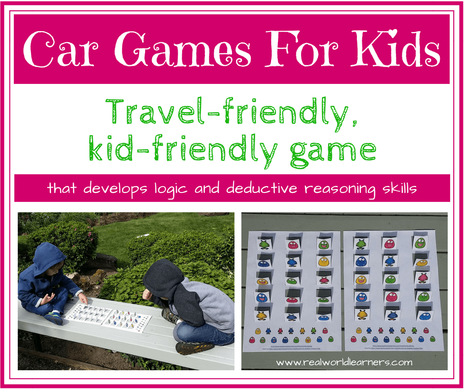 Car Games for Kids - a travel-friendly, kid-friendly game that develops logic and deductive reasoning skills