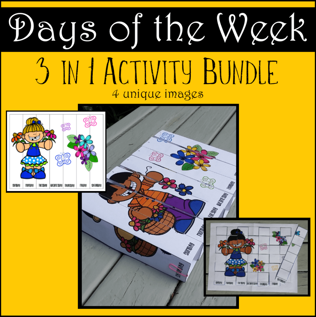 Days of the Week 3 in 1 activity bundle