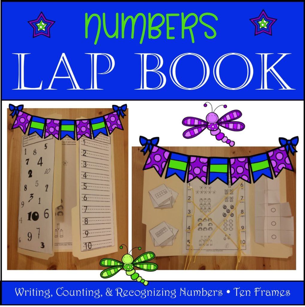 Numbers Lap Book using ten frames