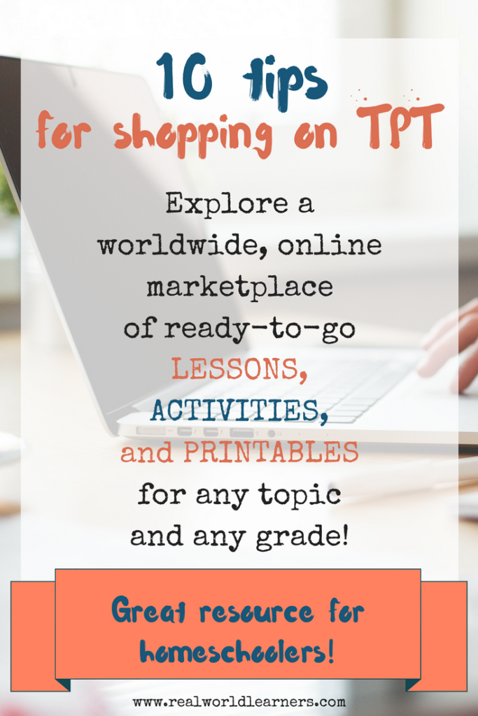 10 tips for shopping on TPT - get the most benefit out of this worldwide, online educational marketplace by following these tips.