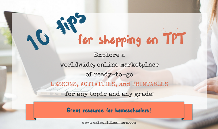 10 tips for shopping on TPT - get the most benefit out of this worldwide, online educational marketplace by following these tips.