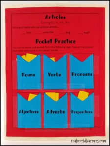 Parts of Speech activities for kids ⋆ R.E.A.L.-World Learners