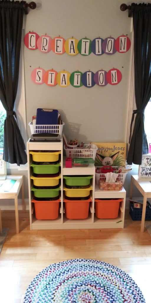 homeschool room tour - the creation station
