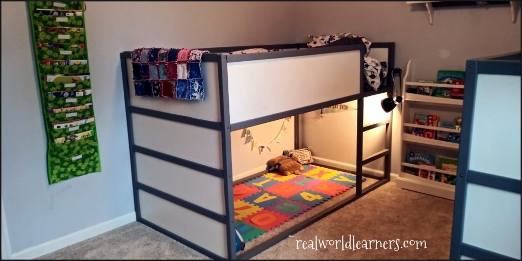 homeschool room tour - loft beds