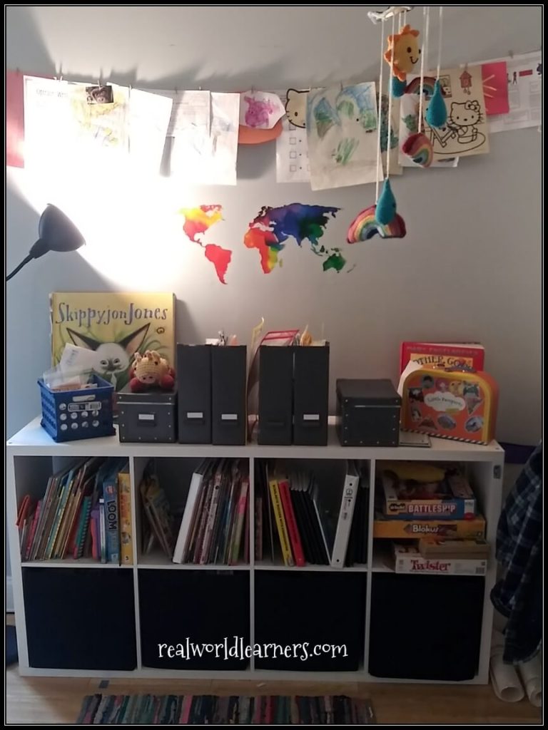 homeschool room tour - more bookshelves