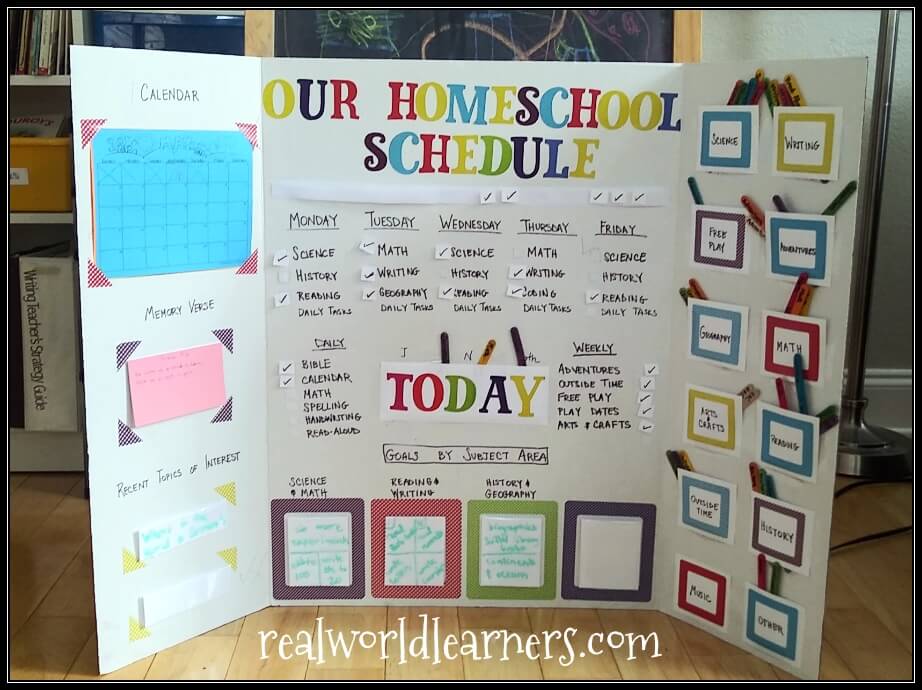 homeschool planner board