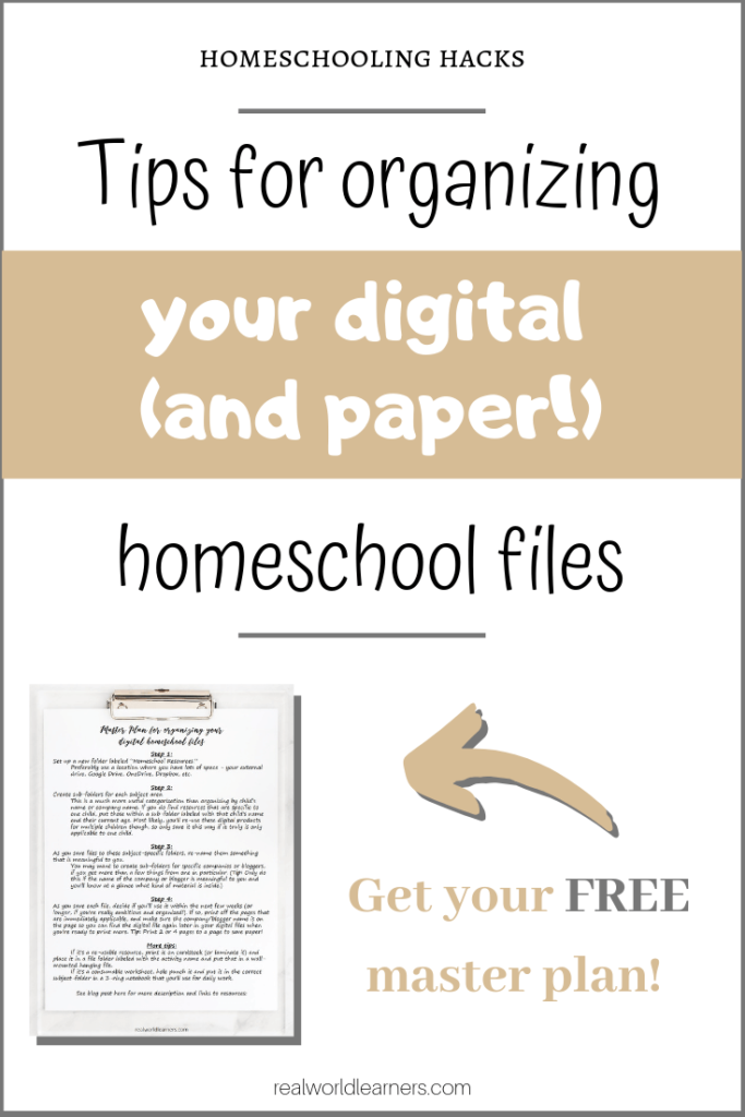 tips for organizing your digital and paper files