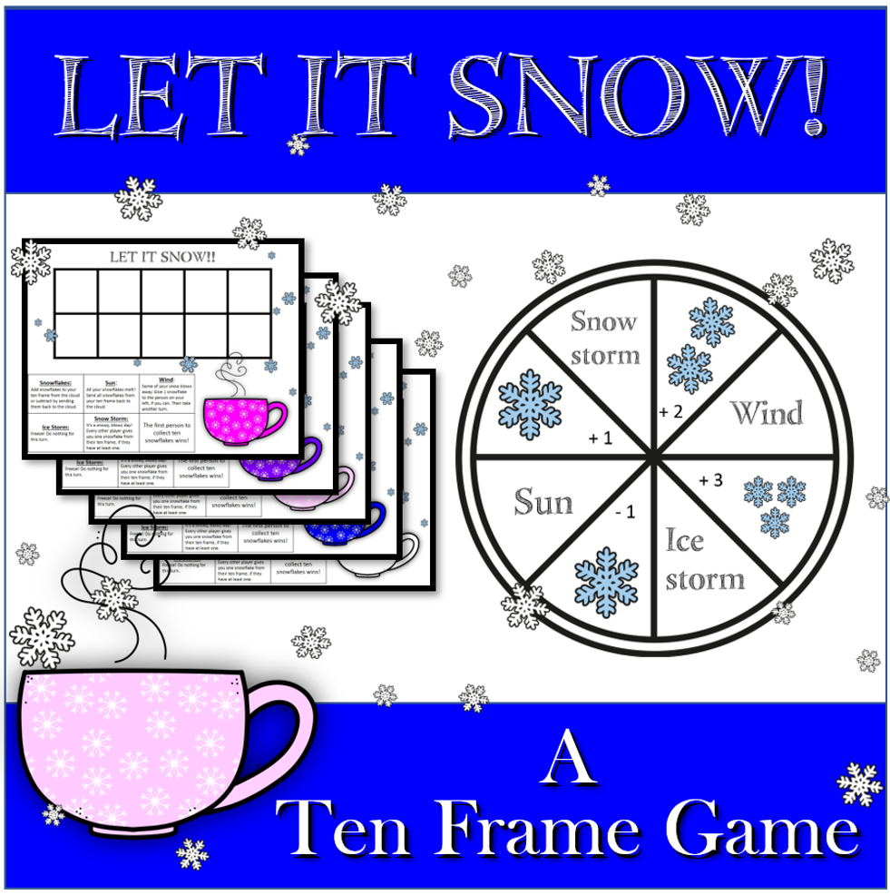 Let it Snow ten frame game